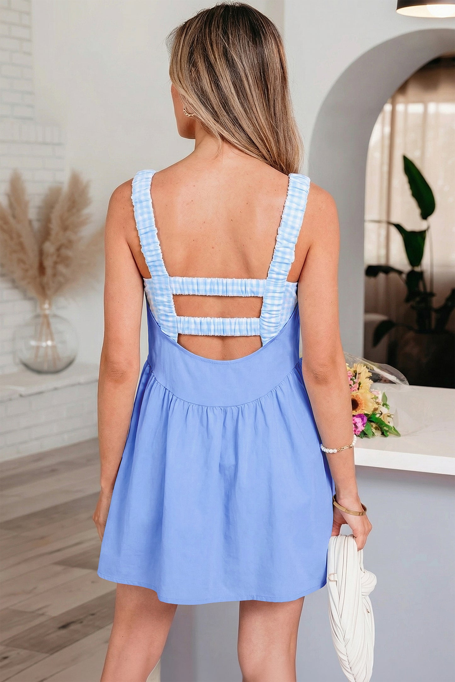 Summer Picnic Gingham Dress