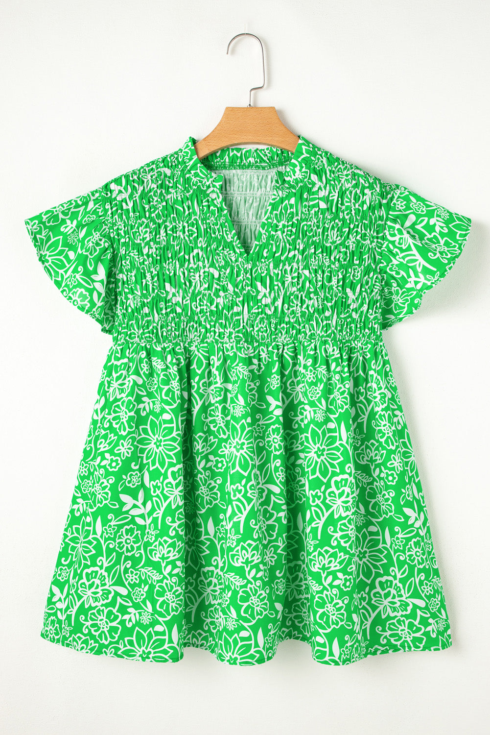 Willow Bloom Smocked Boho Blouse- PLUS
