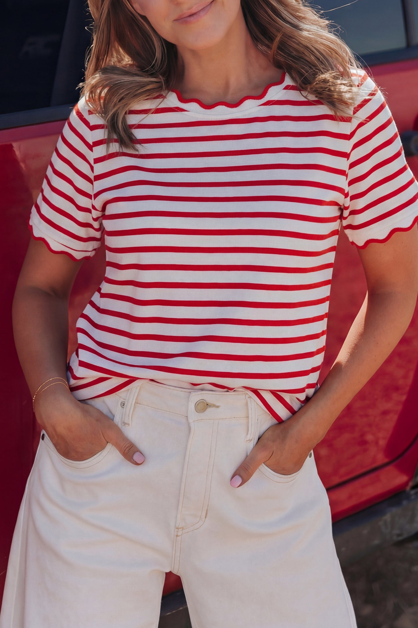The Everyday Scalloped Top