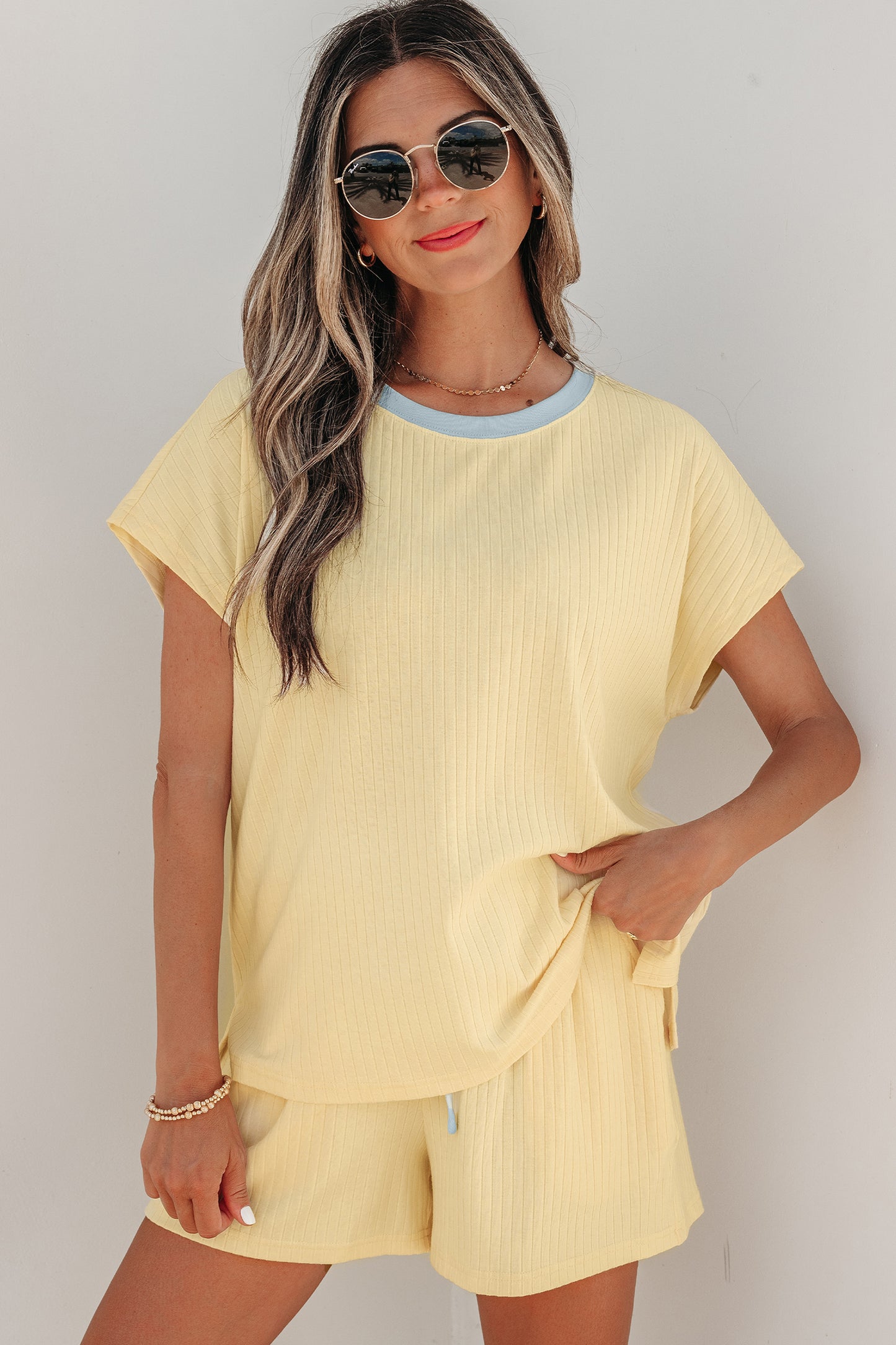The Stay Awhile Ribbed Set