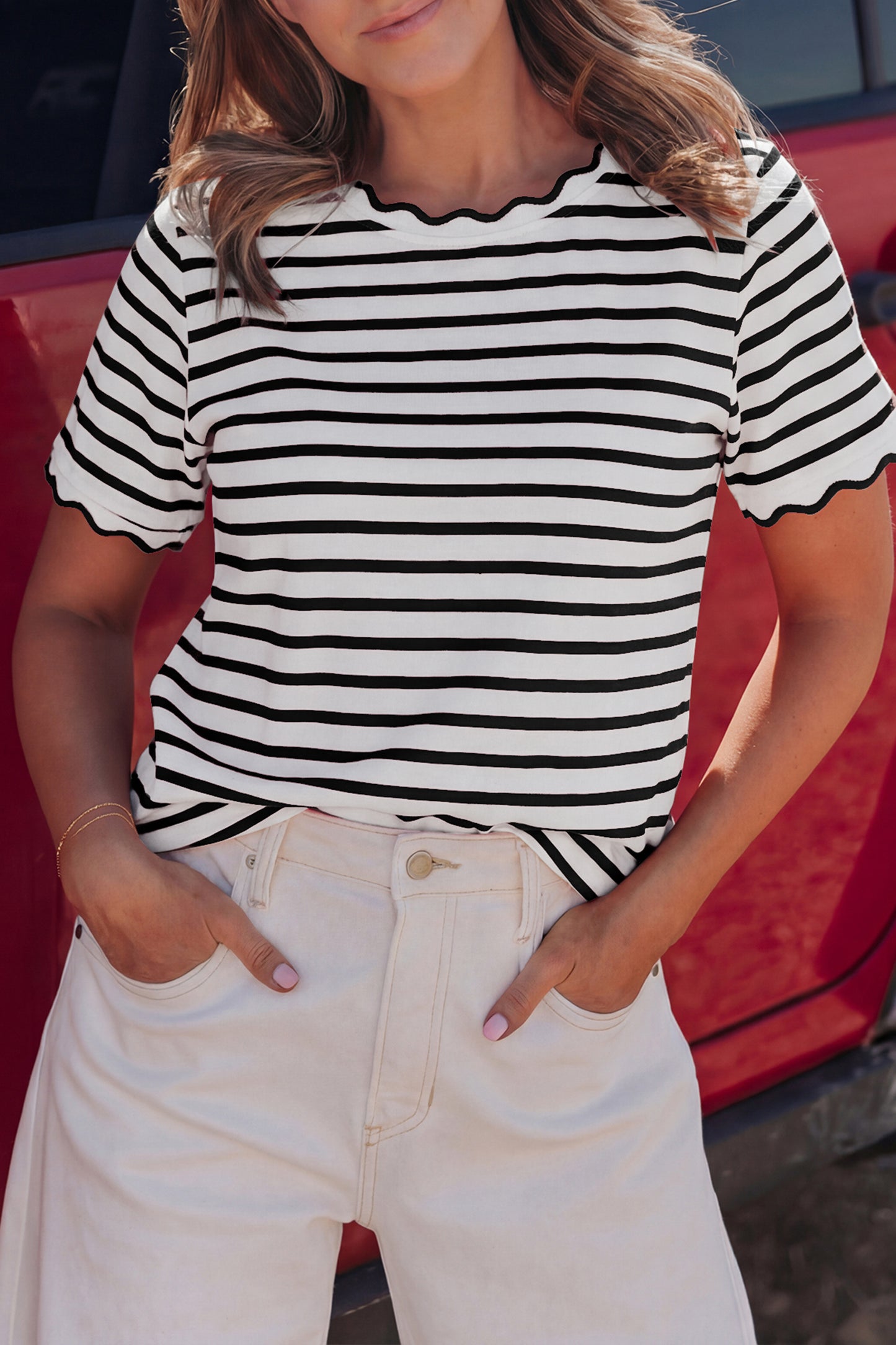 The Everyday Scalloped Top