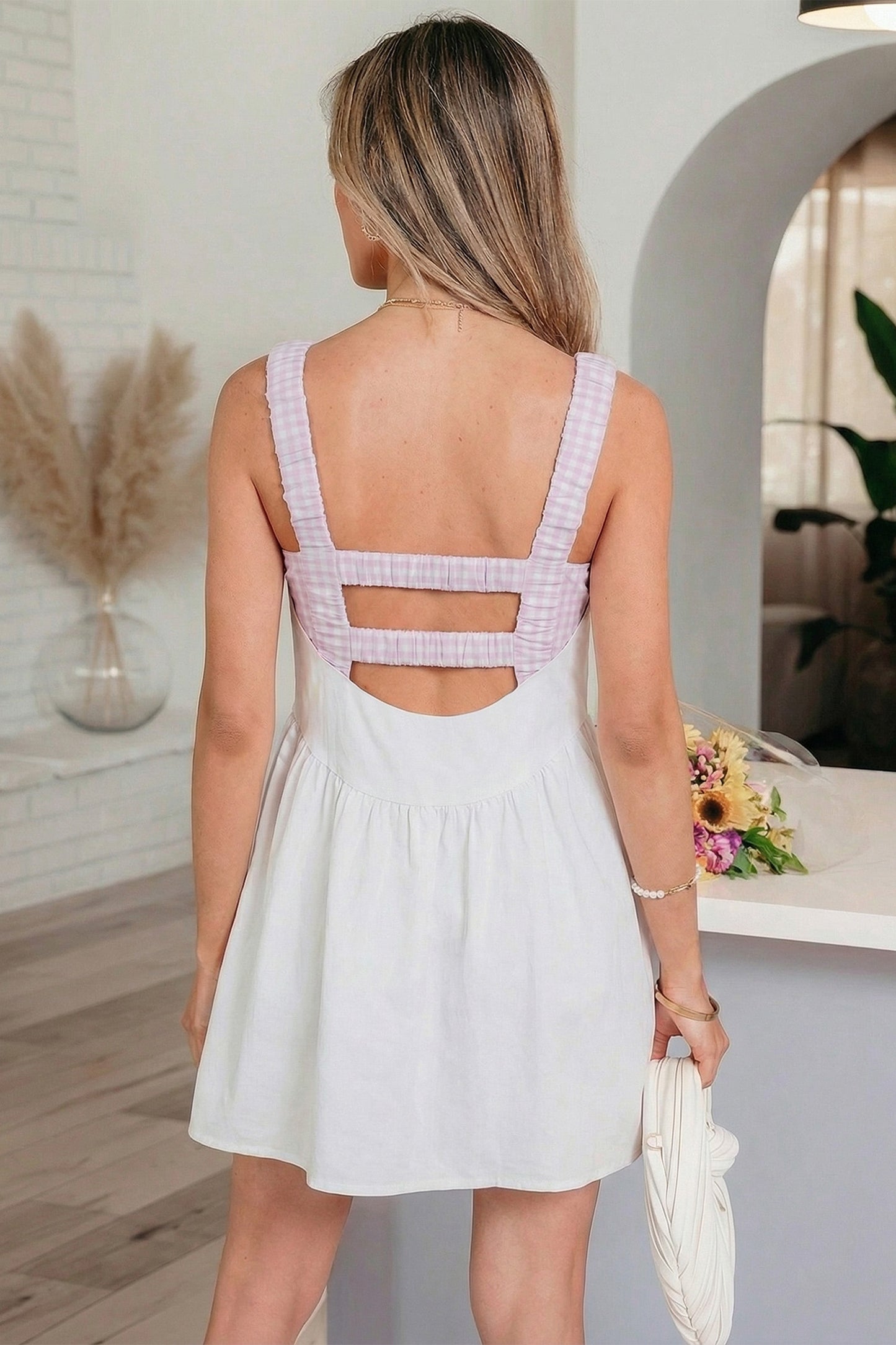 Summer Picnic Gingham Dress