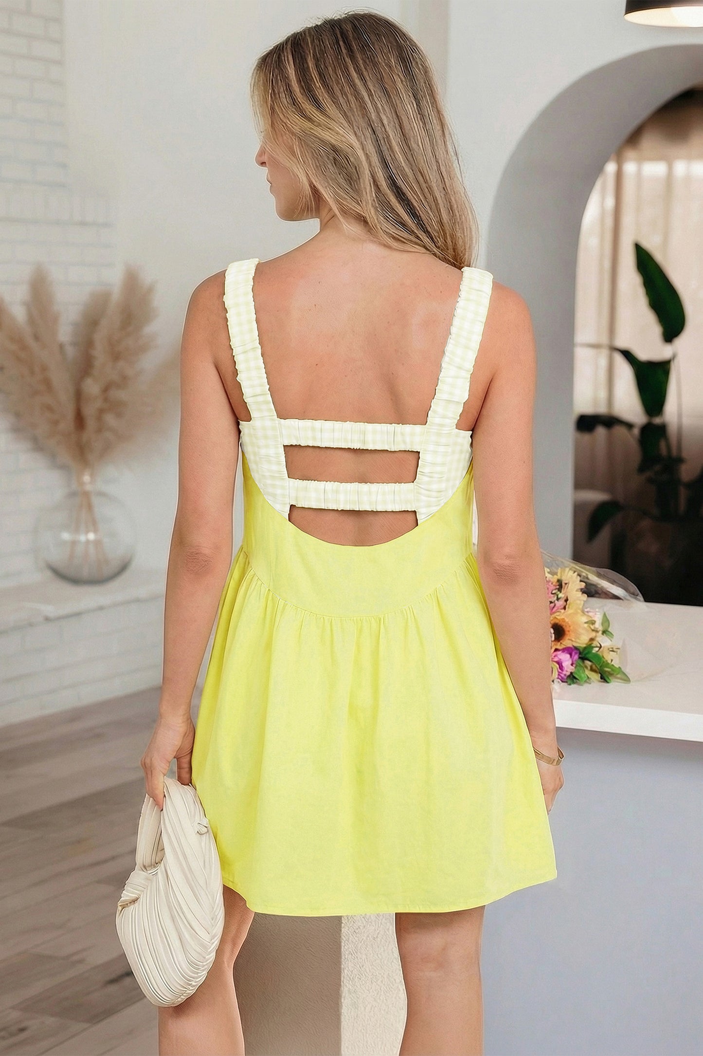 Summer Picnic Gingham Dress