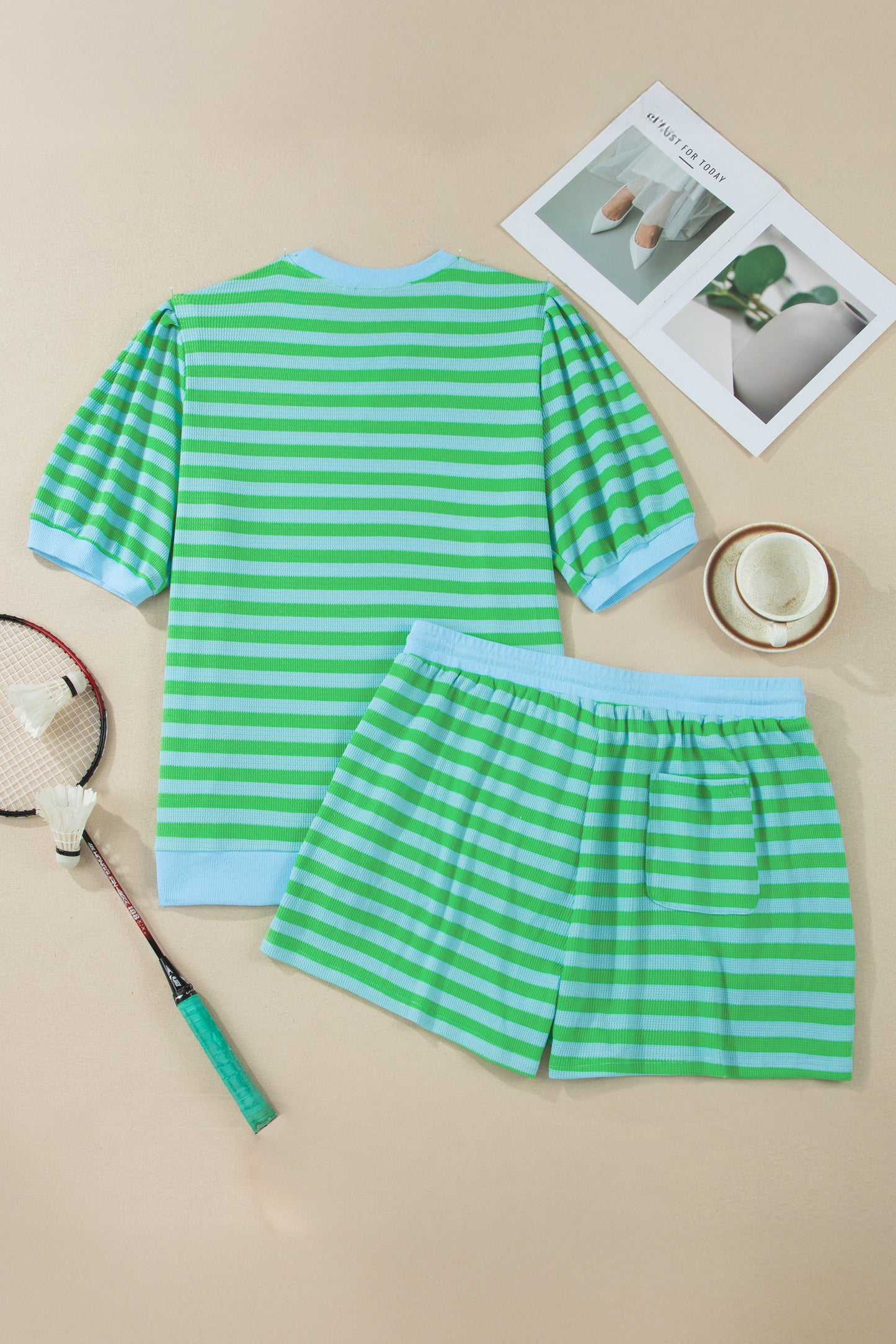 The Savannah Striped Lounge Set- PLUS