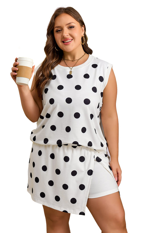 The Dot About You Skort Set- PLUS