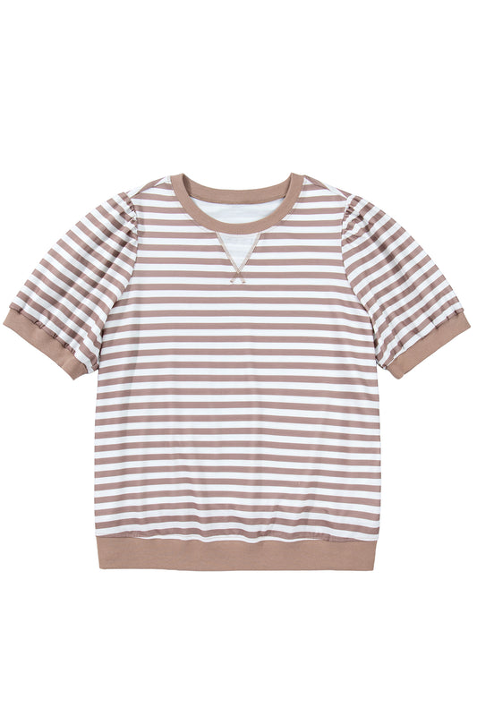 The Clementine Stripe Tee- PLUS