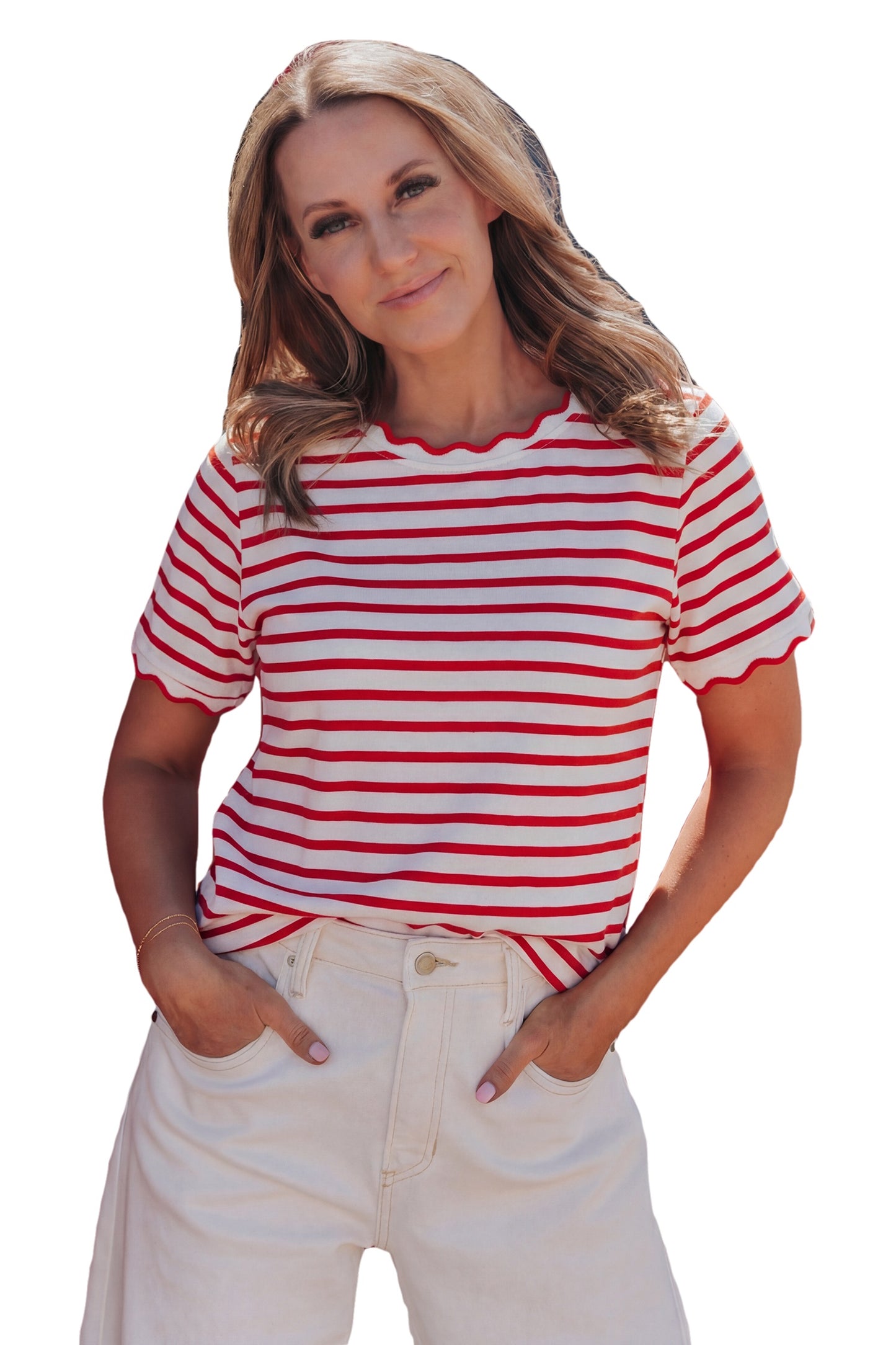 The Everyday Scalloped Top