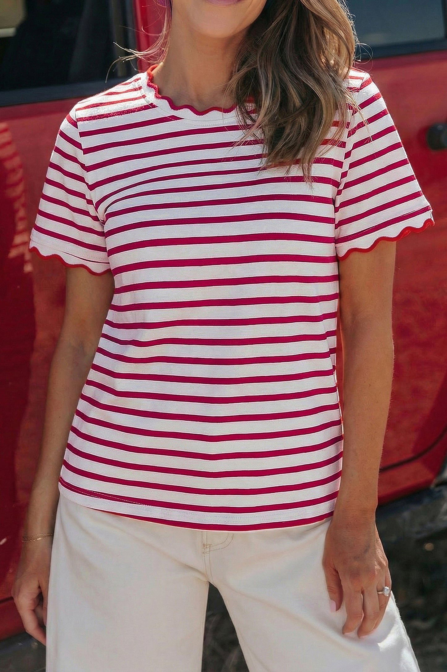 The Everyday Scalloped Top