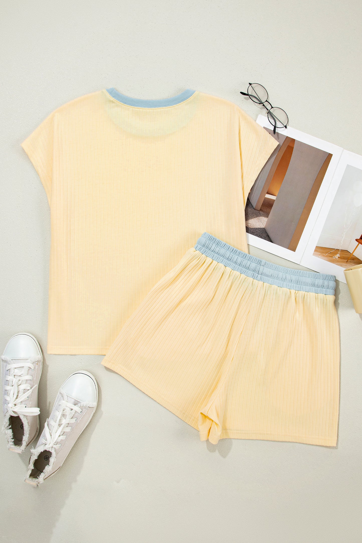 The Stay Awhile Ribbed Set