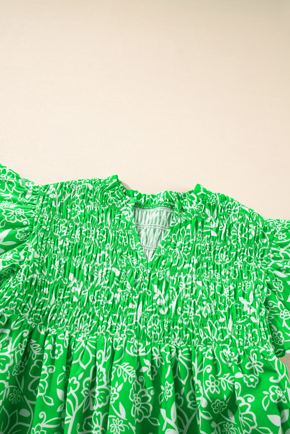 Willow Bloom Smocked Boho Blouse- PLUS